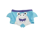Childrens/Boys Animal Design Swimming Trunks/Shorts (Blue Shark) - SWIM618
