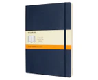 Moleskine Classic Extra Large Ruled Softback Notebook - Sapphire Blue