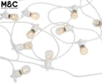 Maine & Crawford 10m 2W Outdoor Marquee Filament LED String Lights - White/Clear 1