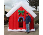 Christmas Santa House Inflatable 3mx3mx3m Outdoor Xmas Giant Decoration