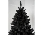6ft Christmas Xmas Tree Black Bavarian Premium Pine Hinged 1070 Tips