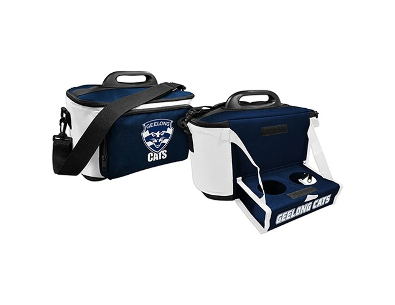 Geelong Cats AFL Lunch Cooler Bag With Drink Tray Table