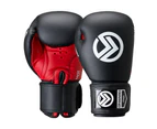 Onward Fuel Boxing Glove - Hook And Loop Closure – Boxing, Training, Kickboxing, Mma Gloves – Black And Red