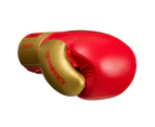 Onward Ignis Pro Fight Lace Up Boxing Glove - Leather Professional Boxing Gloves – Professional Boxing Competition - Red
