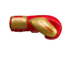 Onward Ignis Pro Fight Lace Up Boxing Glove - Leather Professional Boxing Gloves – Professional Boxing Competition - Red