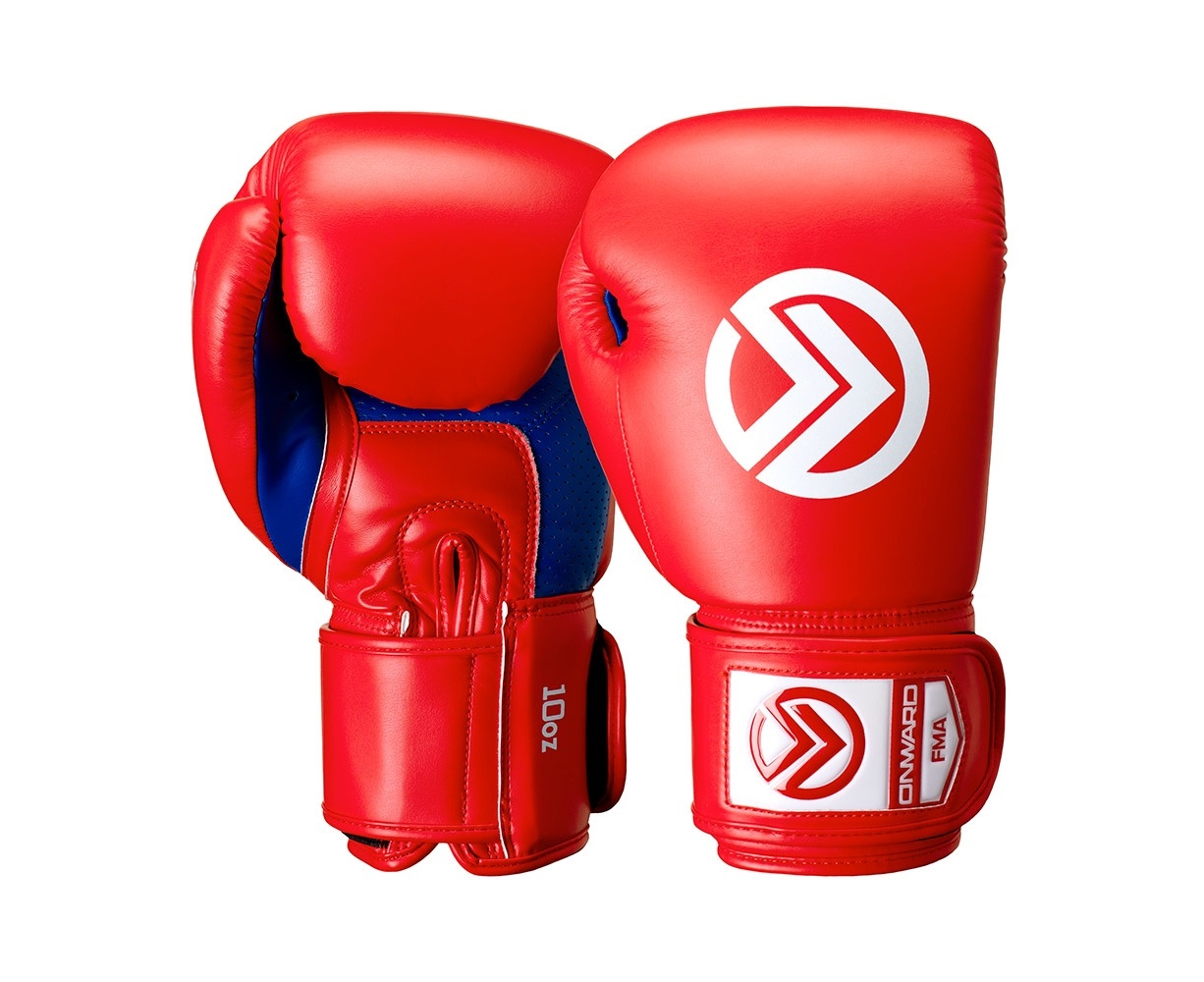 Onward Sabre Boxing Glove - Hook And Loop Boxing Gloves – Sparring,  Training, Heavy Bag, Boxing, Kickboxing, Muay Thai, Mma Gloves - Red