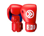 Onward Sabre Boxing Glove - Hook And Loop Boxing Gloves – Sparring, Training, Heavy Bag, Boxing, Kickboxing, Muay Thai, Mma Gloves - Red