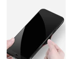 iPhone XS Tempered Glass Case Colored Painted 9H Anti-Scratch Soft TPU Bumper Cover -A3