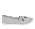 Kate Obsessed Womens Slip On Casual Ballet Flat Spendless - Grey