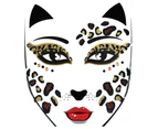 Face Decal Leopard Adult Makeup Costume Accessory