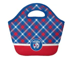 Western Bulldogs AFL Neoprene Cooler Shopping Bag Top Pocket with Zip and Handle