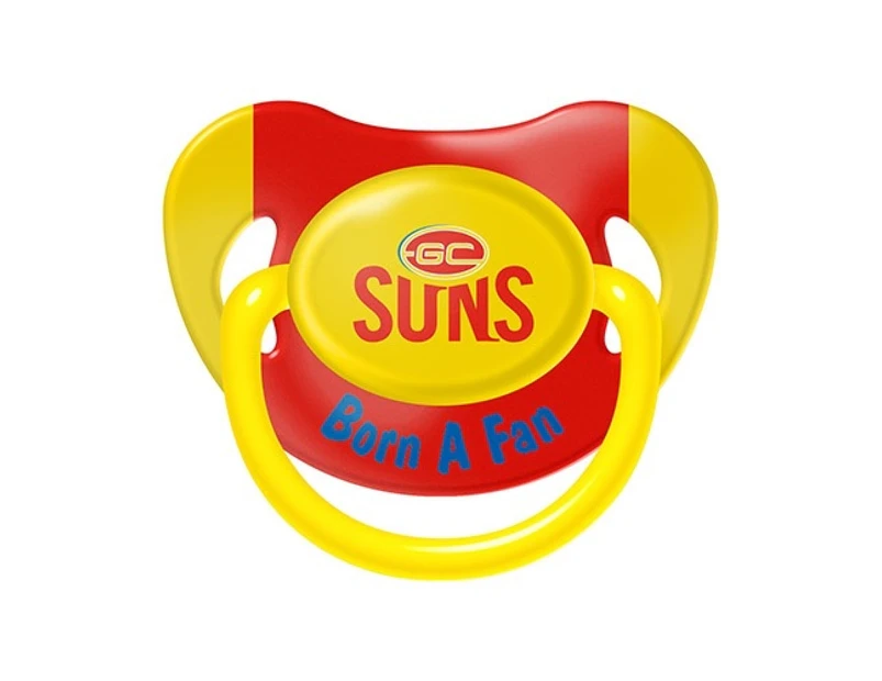 AFL Gold Coast Suns TEAM Logo Infant Baby Dummy Pacifier Baby