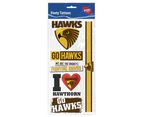 Hawthorn Hawks AFL Temporary TATTOO Sheet