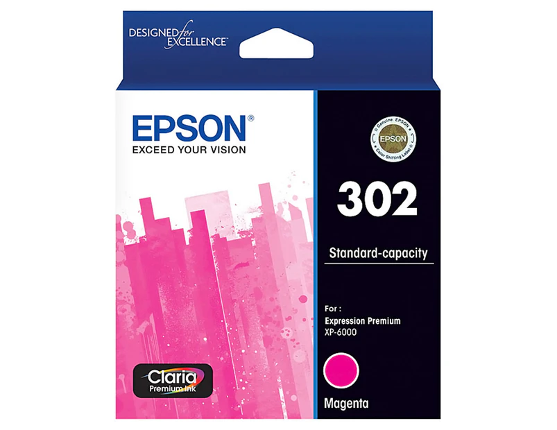 Epson 302 Claria Premium Magenta Ink Cartridge