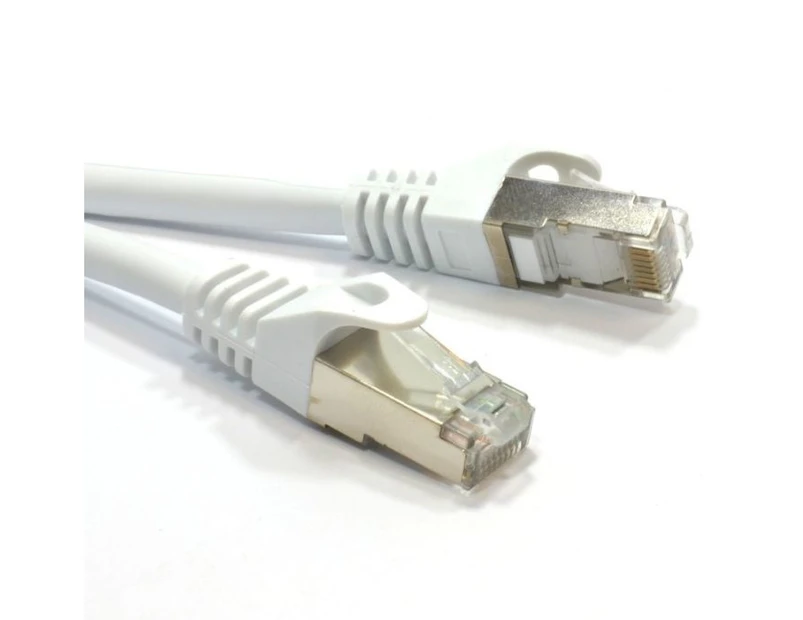 Astrotek Cat6a Shielded Cable 3M Grey/White Color 10Gbe Rj45 Ethernet Network