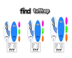 FIND 5'6" Tuffrap Thruster Pink Soft Surfboard Softboard + Cover + Leash Package