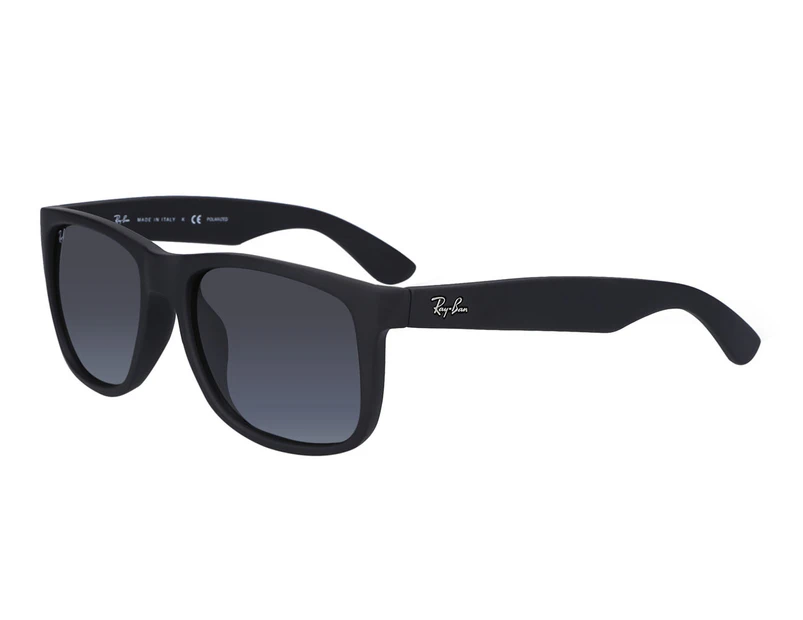 Ray-Ban Justin RB4165F Polarised Sunglasses - Matte Black/Grey |  