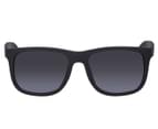 Ray-Ban Justin RB4165F Polarised Sunglasses - Matte Black/Grey 2