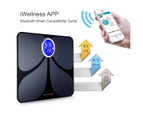 Excelvan Bluetooth Body Fat Scale Bluetooth Bathroom Scale Digital Bluetooth Scale with Free App Wireless Smart Body Analyzer 180kg/400lbs(AU Stock)