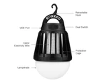 Enkeeo Mosquito Zapper Lantern - Portable, Waterproof Bug Killer with 2000 mAh Rechargeable Battery-Black