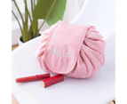 Drawstring Cosmetic Bag Case - Pink