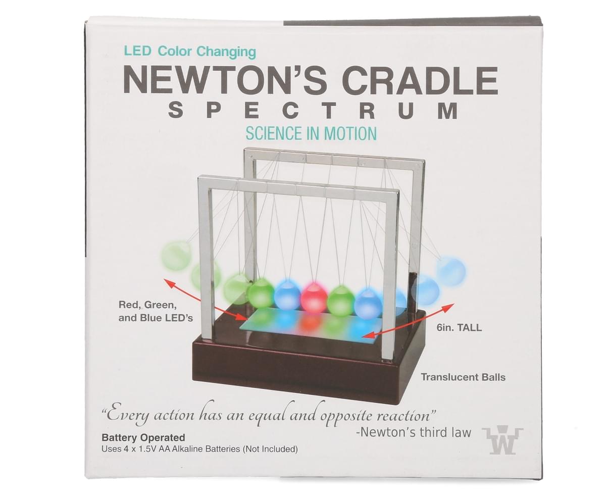 Westminster LED Color Changing Newtons Cradle Spectrum Science In Motion 