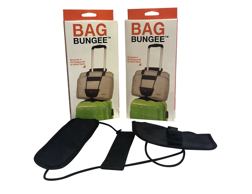 Baggaroo Luggage Belt/Strap/Bag Bungee| Easily secure your Handbag/Travel/Business/Laptop/Coat to your Suitcase(Two Pack)
