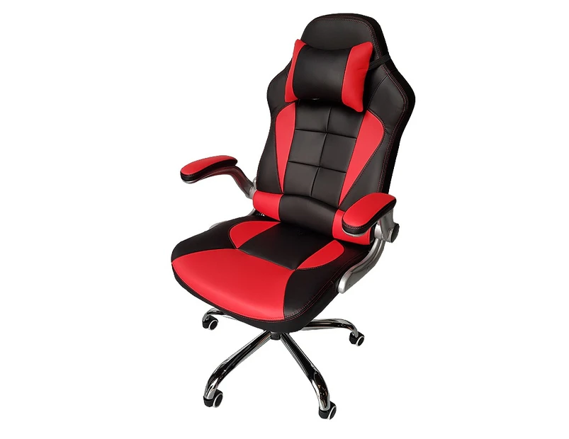 Home Computer Office Chair Leather Swivel Seat with Head Rest