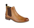Roamers Mens Leather Gusset Boots (Tan) - DF1695