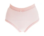 Passionelle Womens Ribbed Pastel Cotton Briefs (Pack Of 3) (Pastel) - WU158