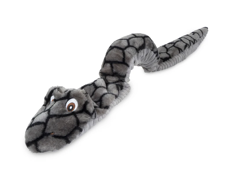 Yours Droolly Playmates Stretch Snake Dog Toy Black 75cm