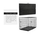 36" Dog Crate Kennel Foldable Collapsible Metal Pet Cat Puppy Cage
