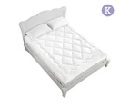 Giselle Bedding KING 1000GSM Diamond Pillowtop Mattress Topper Protector Cover K