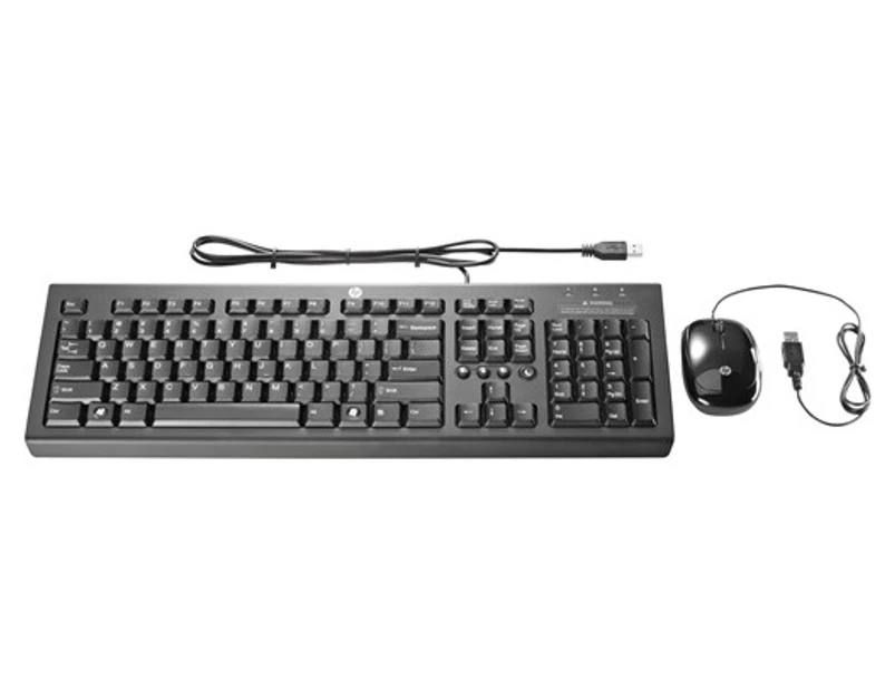 HP USB Essential Keyboard Mouse Combo - Black