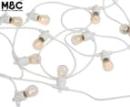 Maine & Crawford 10m 11W Outdoor String Marquee Lights - White/Warm White 1