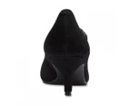 Womens Footwear Sandler Neon Black Suede Pump