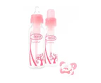 Dr Browns Narrow Neck Bottle Gift Set - Pink