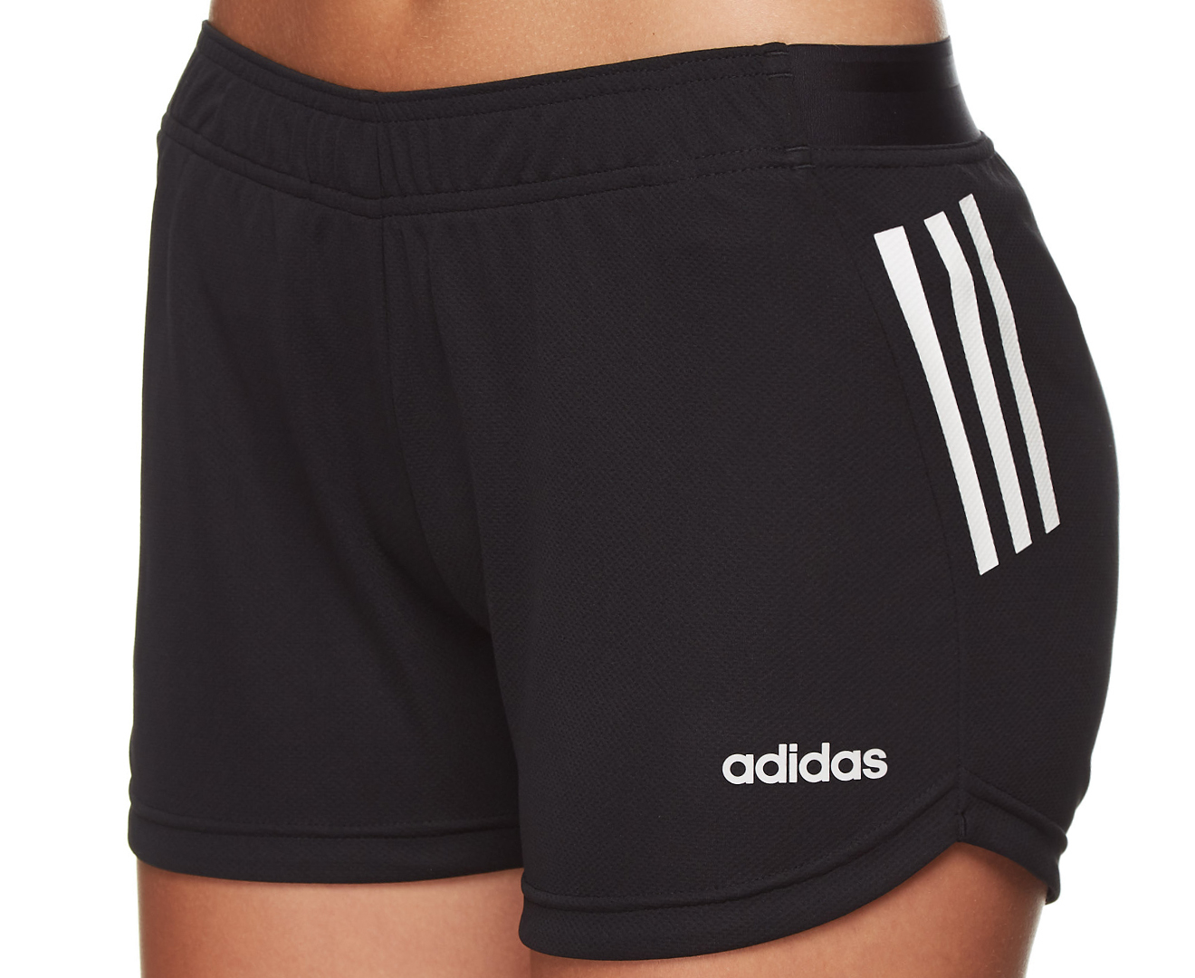 Adidas Women's Designed 2 Move 3-Stripe Short - Black/White | Catch.co.nz
