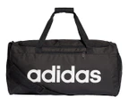 Adidas Linear Core Medium Duffle Bag - Black/Black/White