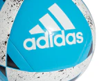 Adidas Starlancer V Size 5 Soccer Ball - Shock Cyan/White/Black