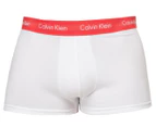 Calvin Klein Men's Size XL Low Rise Trunks 3-Pack - White Multi 