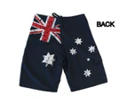 Adult Men's Board Shorts Australia Day Souvenir Beach Shorts Flag