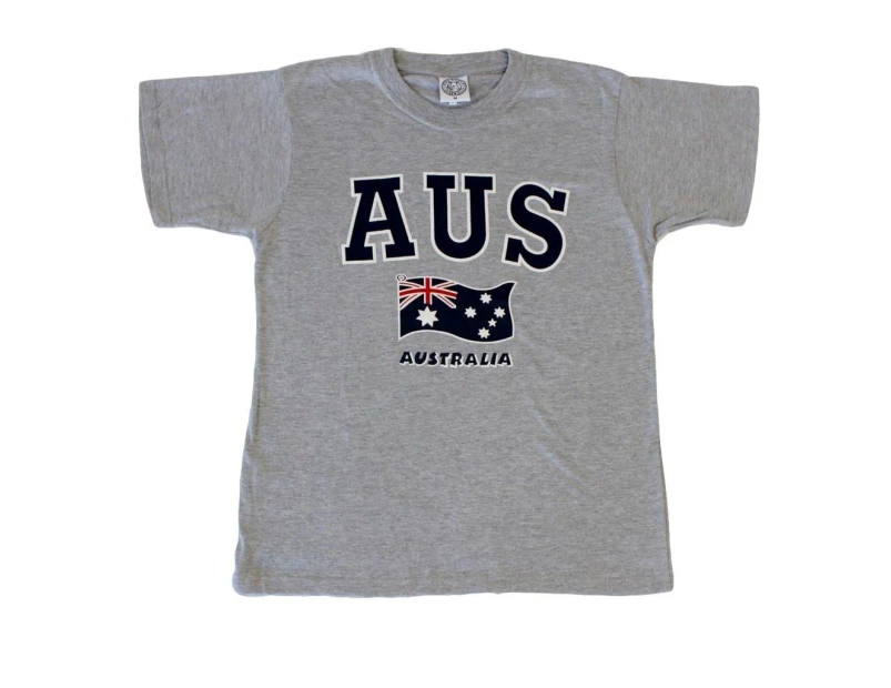 Kids Baby T-Shirt Australia Souvenir Cotton Sz 0-14 AUS Flag