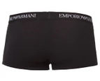 Emporio Armani Men's Pure Cotton Trunk 3-Pack - Grey/White/Black