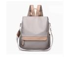 OUTNICE Womens Lightweight Designer Backpack Shoulder Handbags Nylon Convertible Rucksack Anti-theft - Gray 1