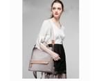 OUTNICE Womens Lightweight Designer Backpack Shoulder Handbags Nylon Convertible Rucksack Anti-theft - Gray 6