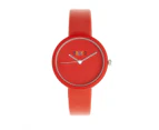 Crayo Blade Leatherette Strap Watch - Red