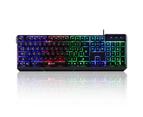 KLIM Chroma Backlit Gaming Keyboard for PC, Mac and PS4