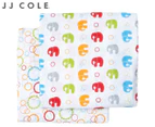 JJ Cole Muslin Baby Wrap 2-Pack - Elephants