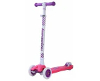 RoyalBaby Kids Flashing 3 Wheels Scooter Childrens Adjustable Height Pink